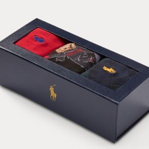 POLO RALPH LAUREN Bear Sock Gift Box 3 pack